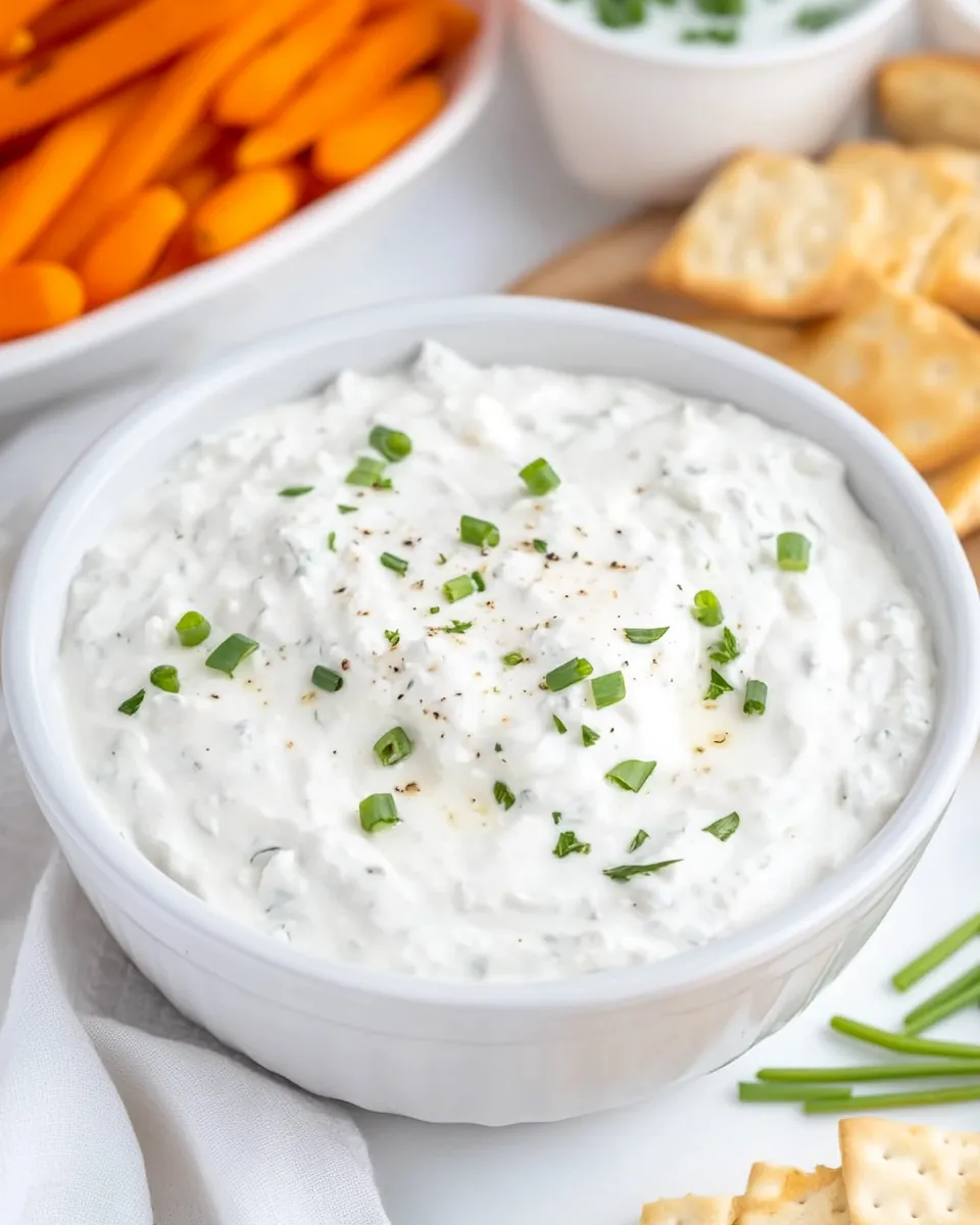 Classic Easy Cottage Cheese Ranch Dip Recipe image