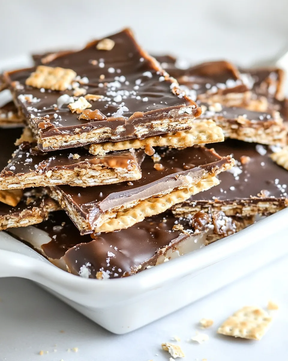 Homemade Easy Cracker Toffee Recipe photo
