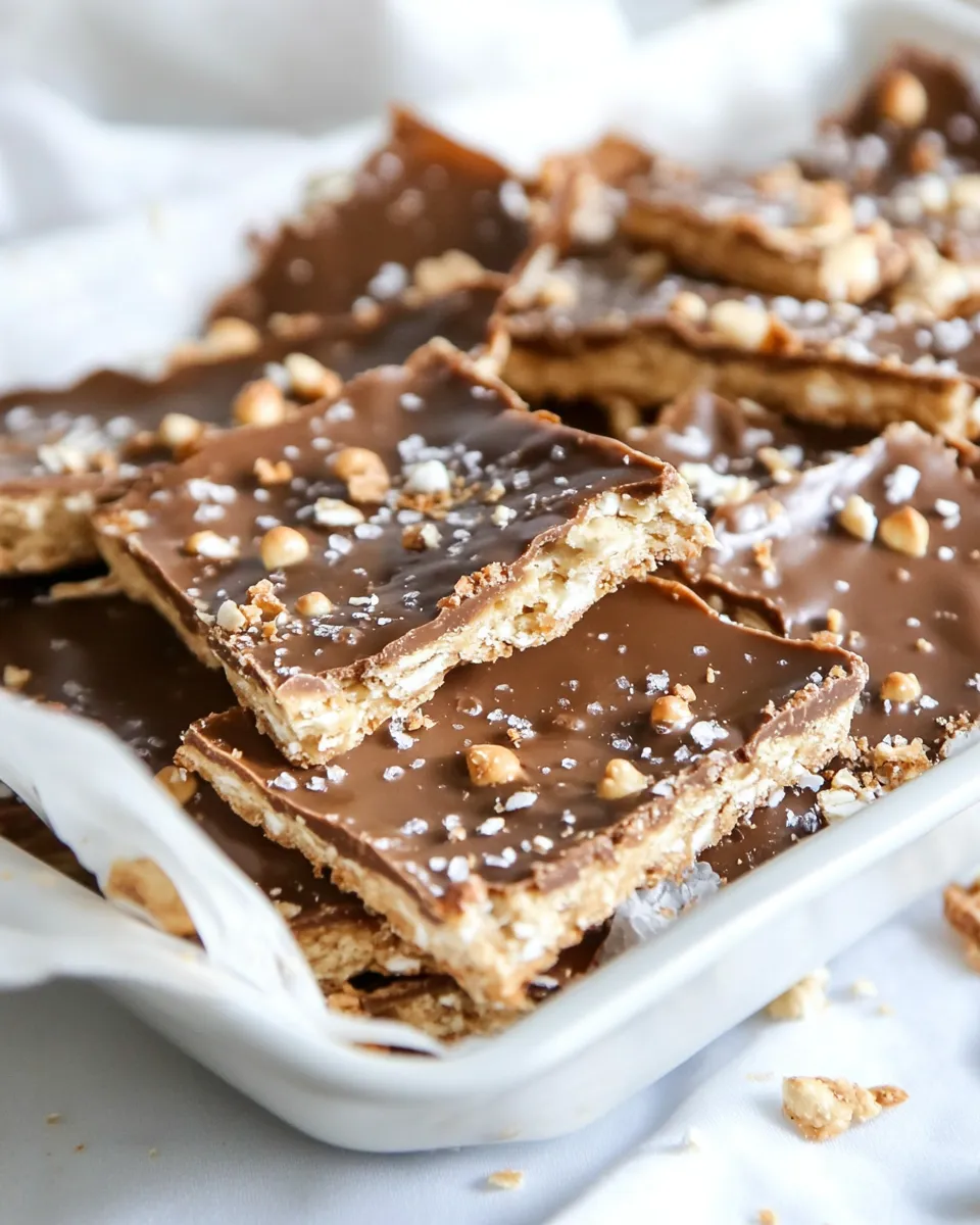 Classic Easy Cracker Toffee Recipe image