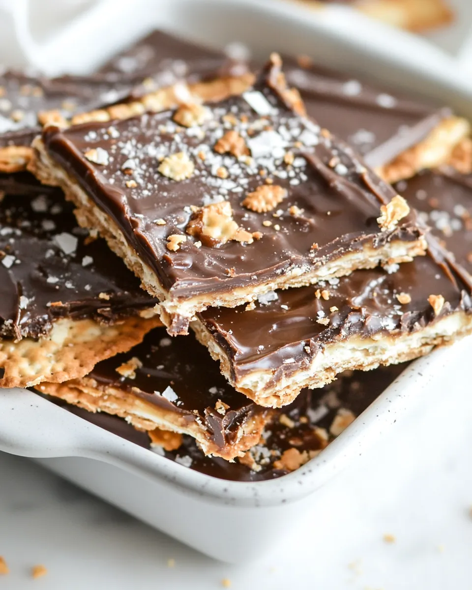Quick Easy Cracker Toffee Recipe recipe photo
