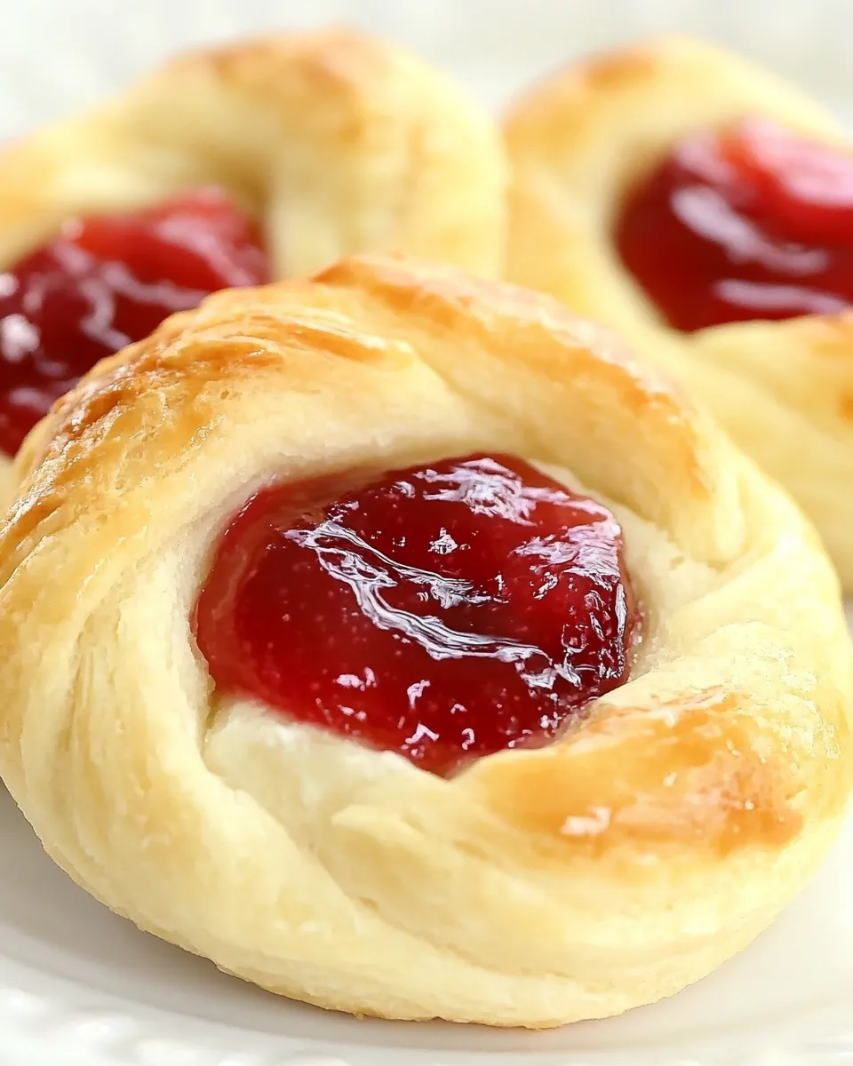 Homemade Easy Cream Cheese and Jam Danish Recipe photo