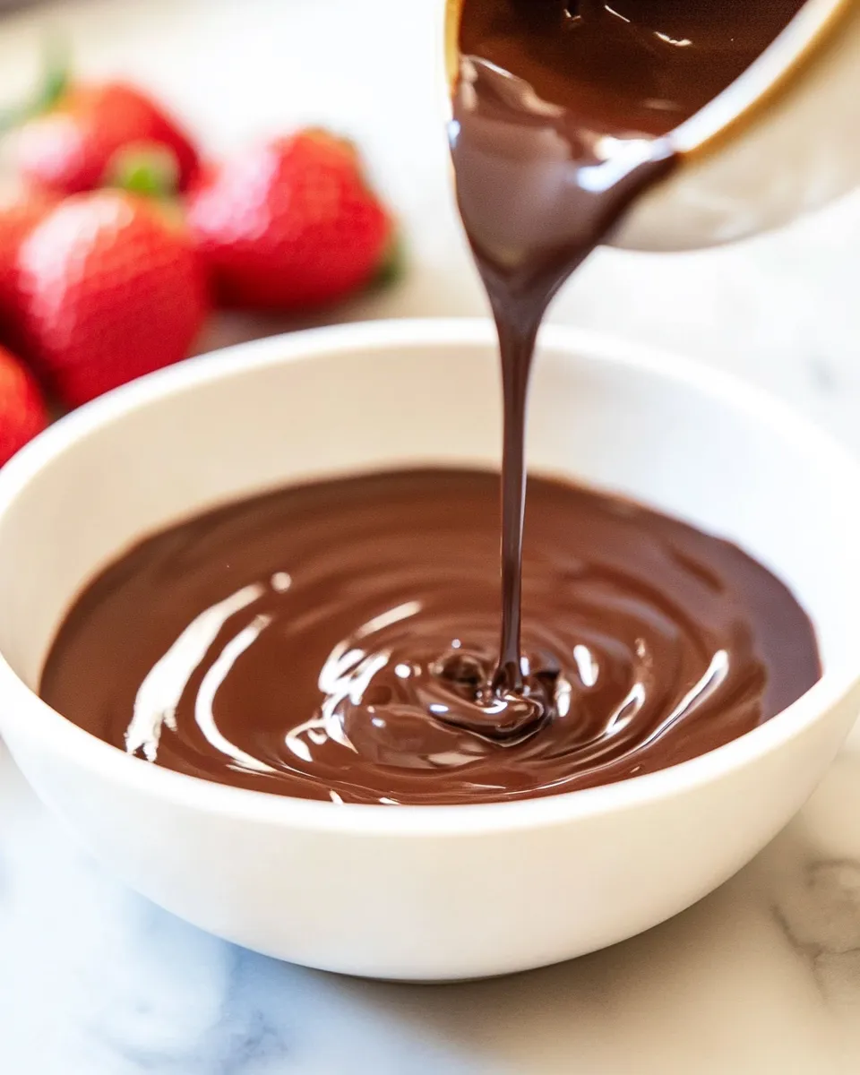 Delicious Easy Dipping Chocolate recipe photo
