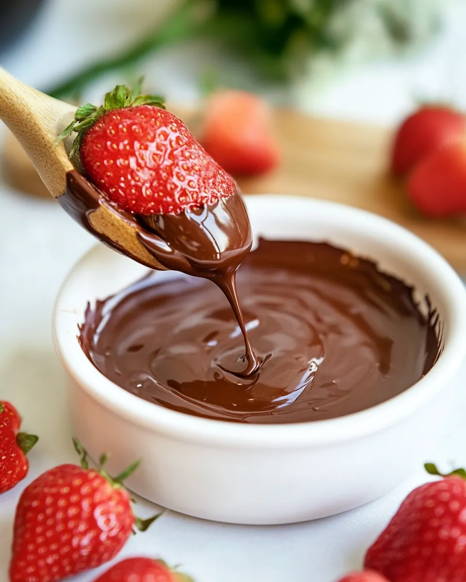 Quick Easy Dipping Chocolate shot