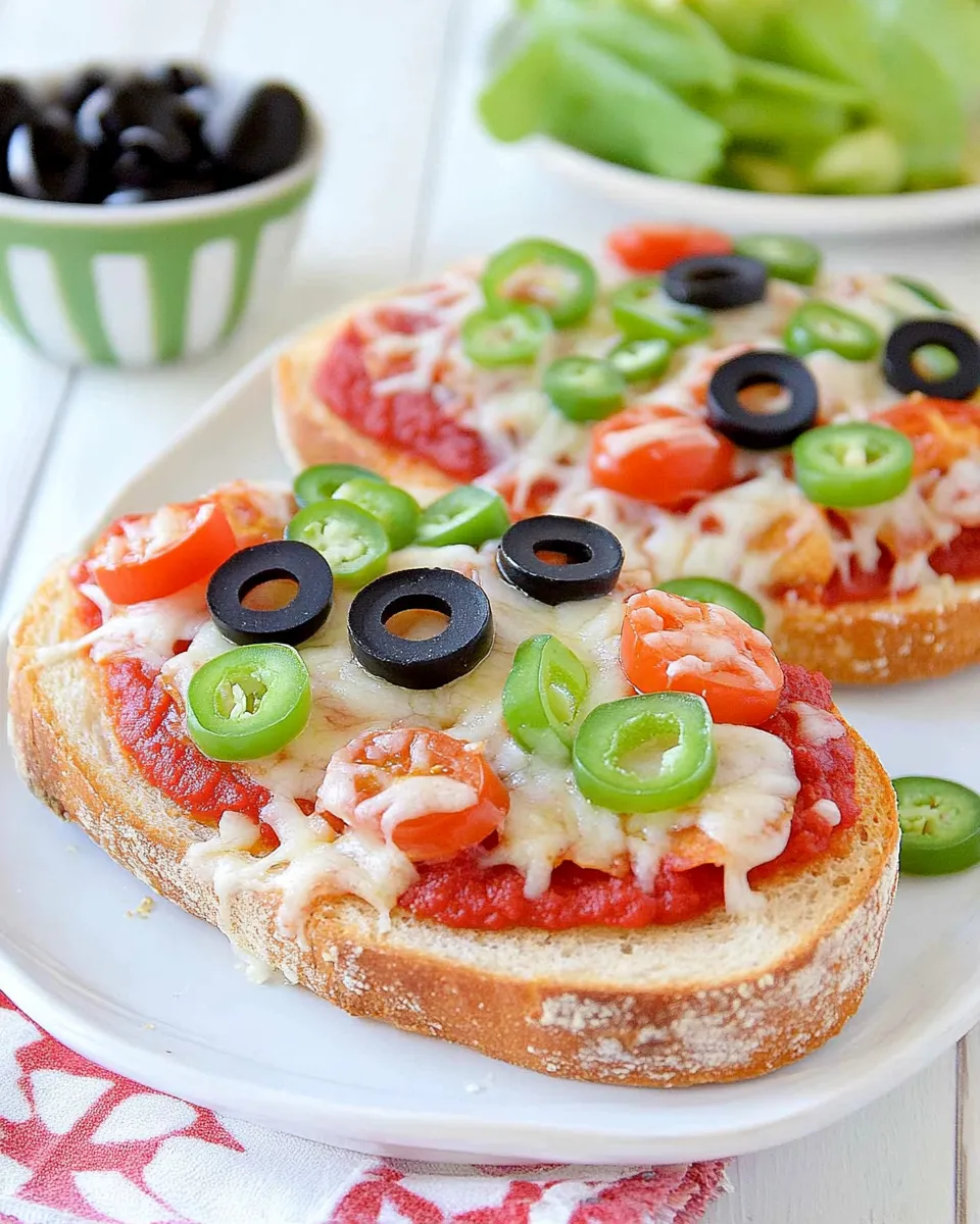 Delicious Easy French Bread Pizzas shot