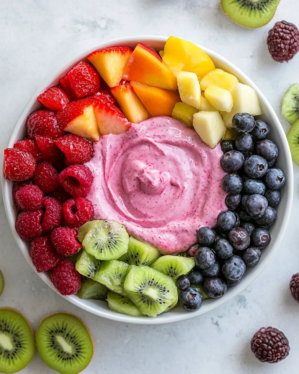 Quick Easy Fruit Dip (2 Ingredients) shot