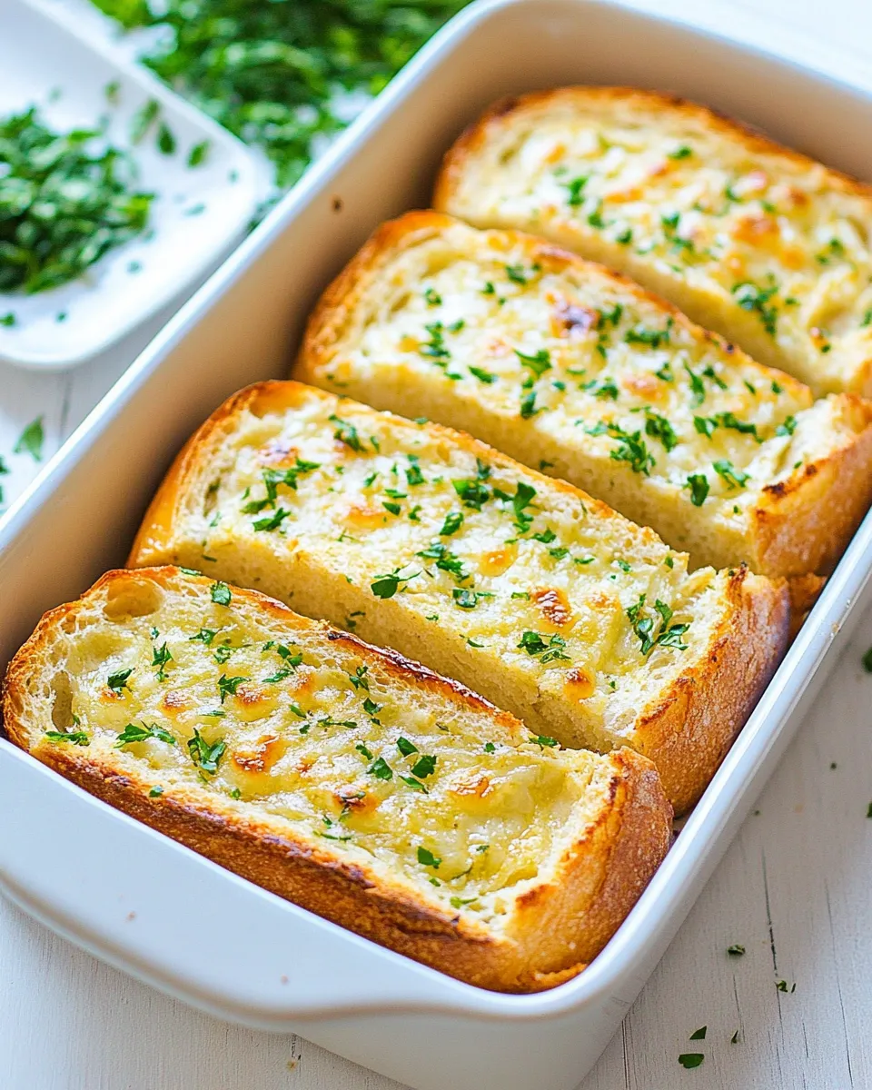 Delicious Easy Garlic Bread Recipe shot