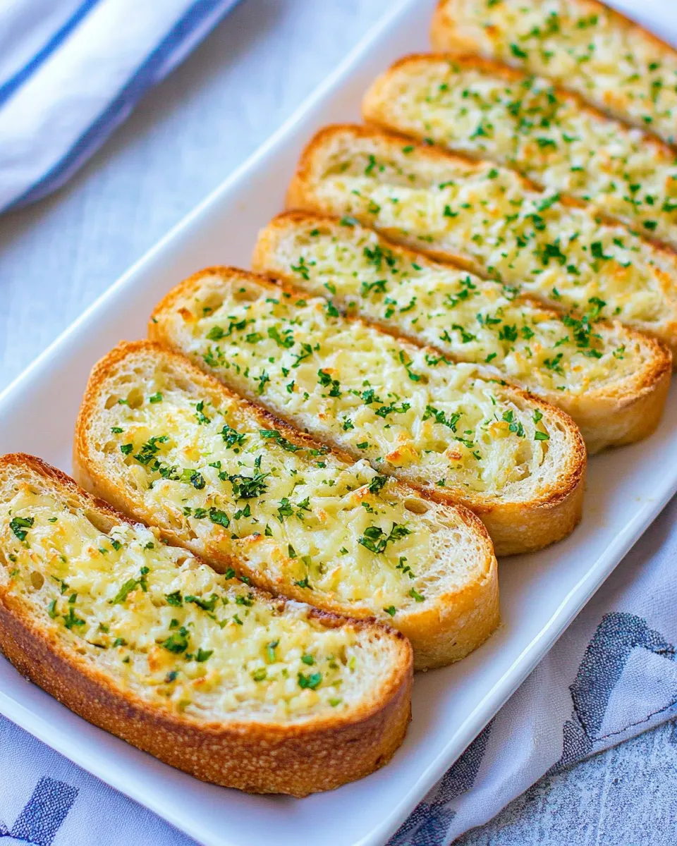 Quick Easy Garlic Bread Recipe recipe image