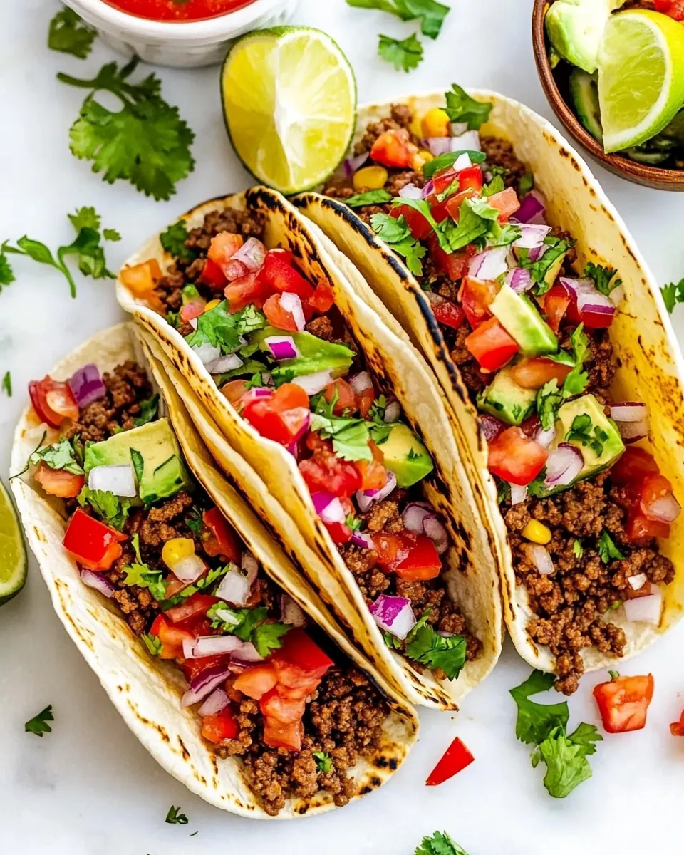 Homemade Easy Ground Beef Tacos photo