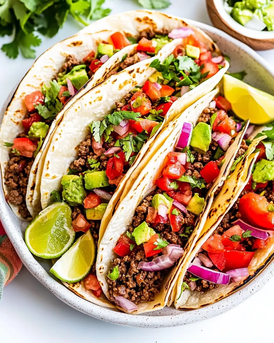 Delicious Easy Ground Beef Tacos recipe photo