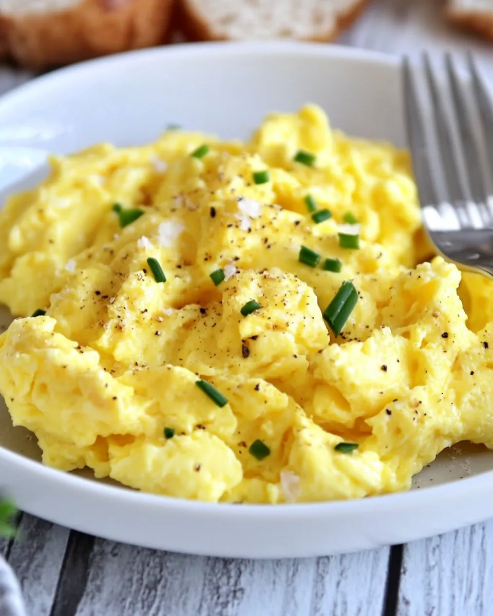 Homemade Easy Healthy Scrambled Eggs Recipe photo