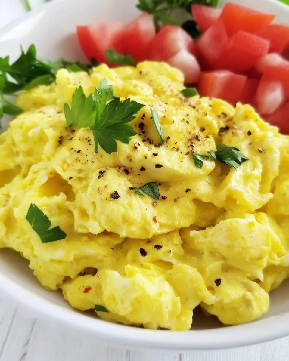 Quick Easy Healthy Scrambled Eggs Recipe recipe photo