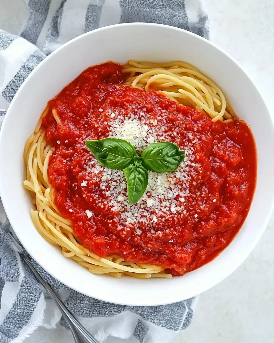 Delicious Easy Homemade Spaghetti Sauce Recipe (Better Than Store-Bought) shot