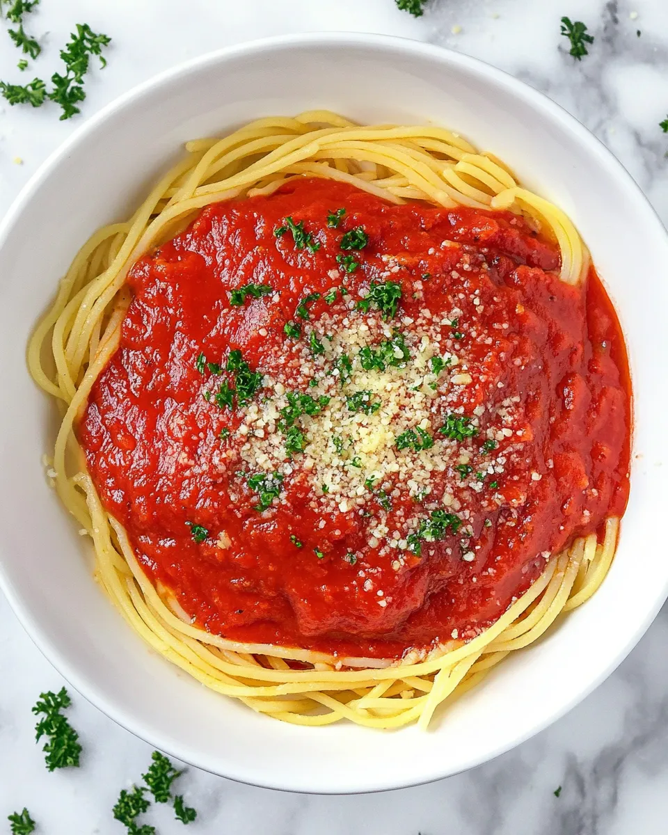 Quick Easy Homemade Spaghetti Sauce Recipe (Better Than Store-Bought) recipe image