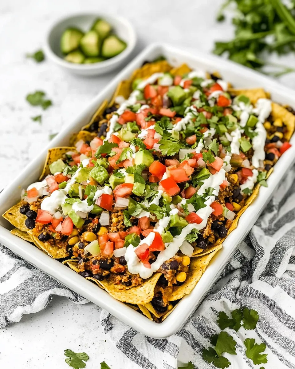 Quick Easy Loaded Nachos shot