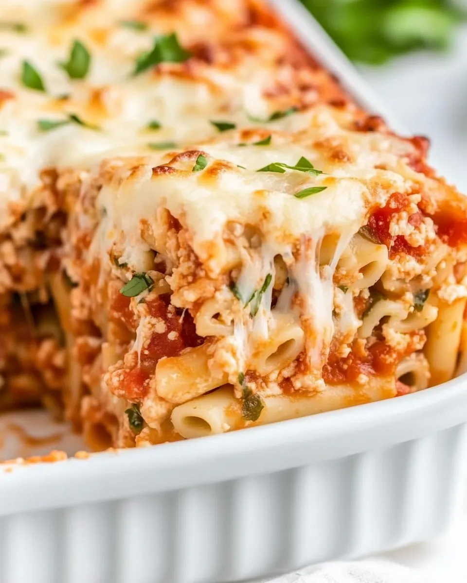 Quick Easy Meatless Baked Ziti Recipe recipe photo