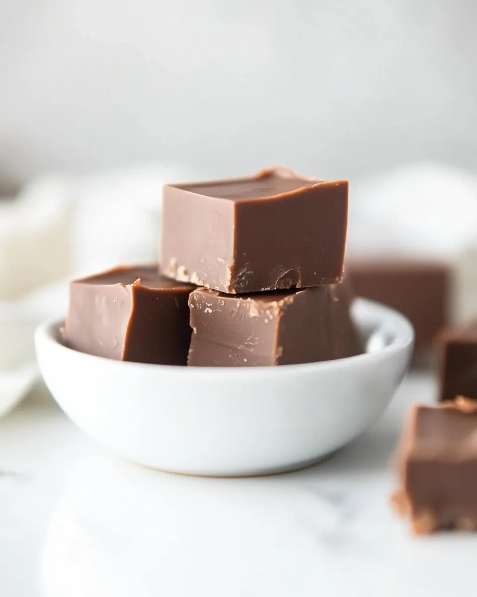 Delicious Easy Microwave Fudge Recipe shot
