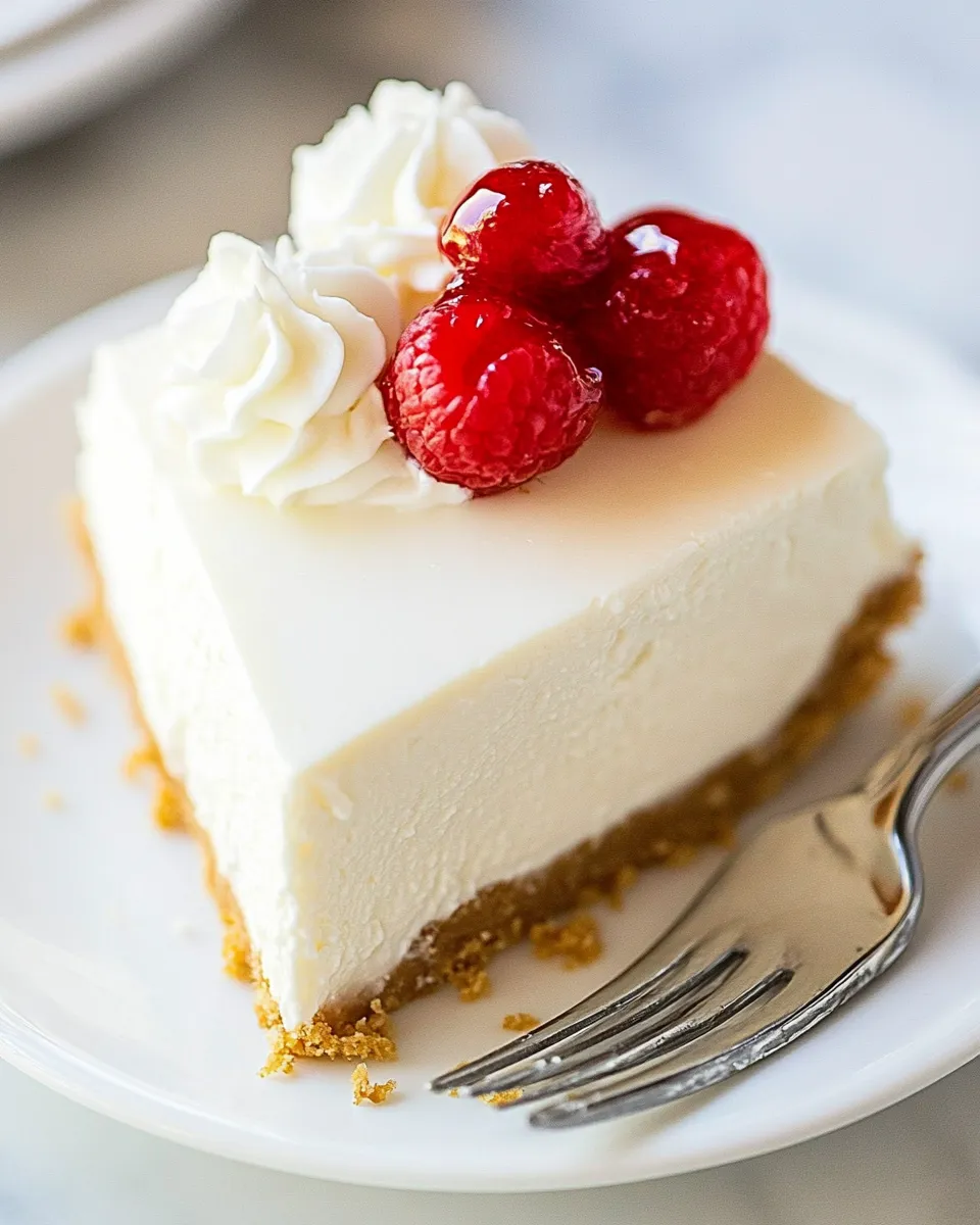 Delicious Easy No Bake Cheesecake Recipe shot