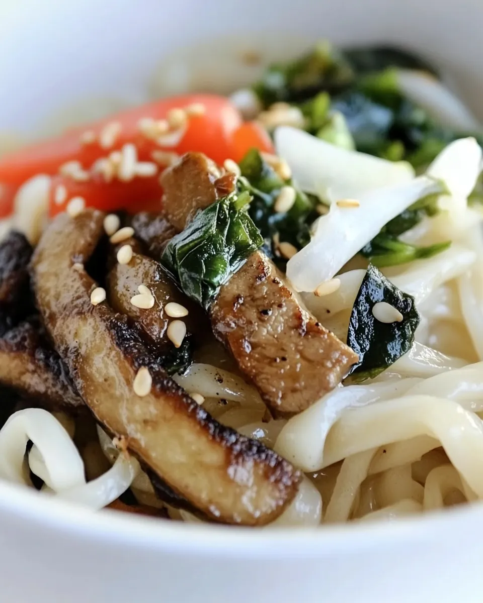 Quick Easy Noodle Bowl shot