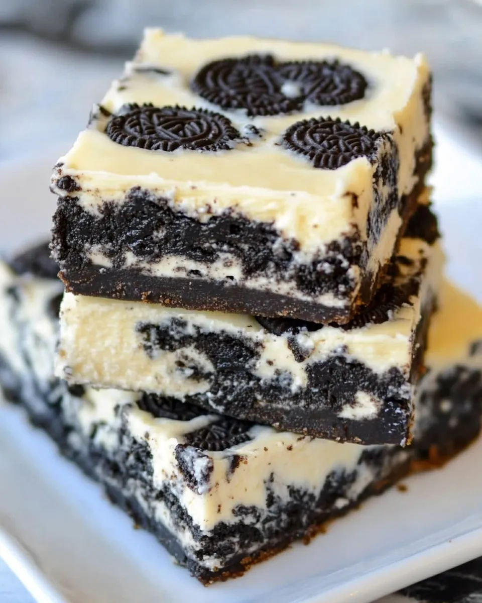 Homemade Easy Oreo Cheesecake Bars photo