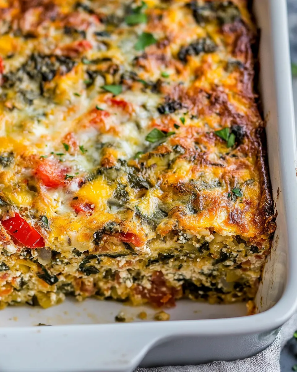 Quick Easy Overnight Italian Breakfast Casserole shot