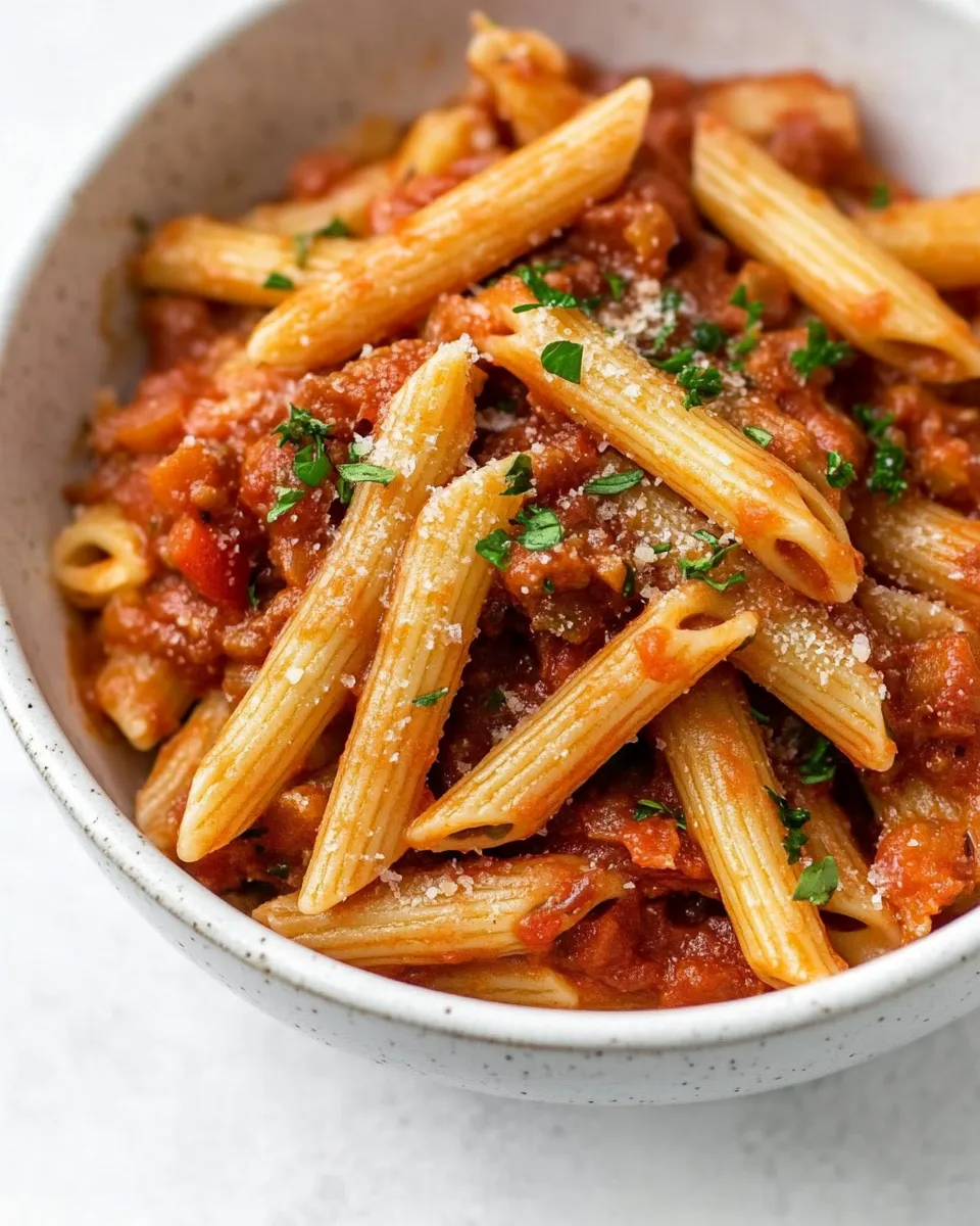 Quick Easy Pasta Arrabiata Recipe recipe photo