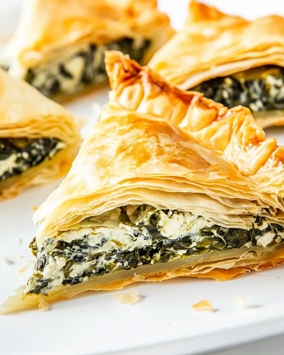 Classic Easy Spanakopita Recipe (Greek Spinach Pie) image