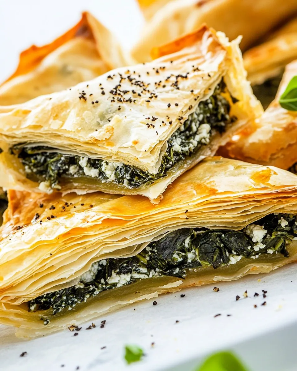 Delicious Easy Spanakopita Recipe (Greek Spinach Pie) shot