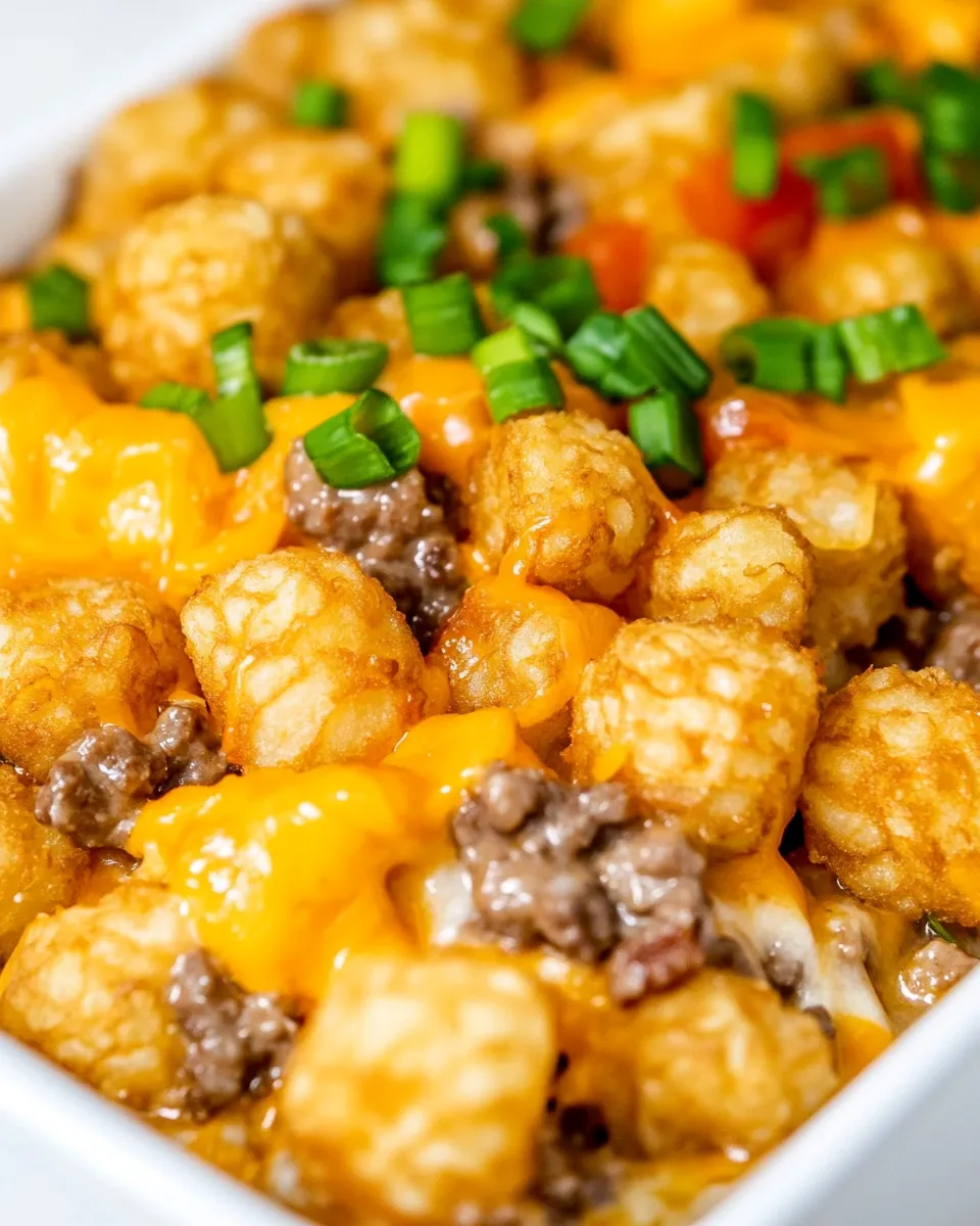 Homemade Easy Tater Tot Casserole photo