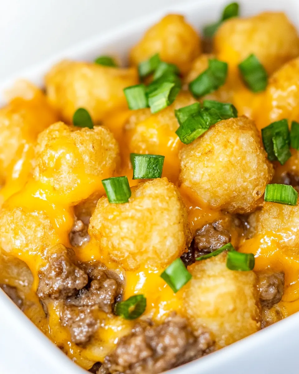 Classic Easy Tater Tot Casserole image
