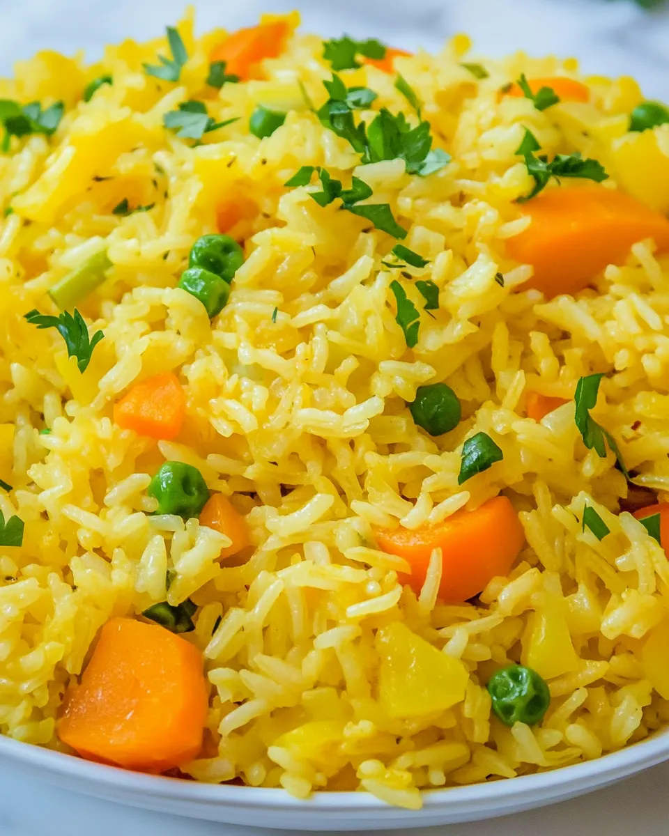 Quick Easy Vegetable Rice Pilaf shot