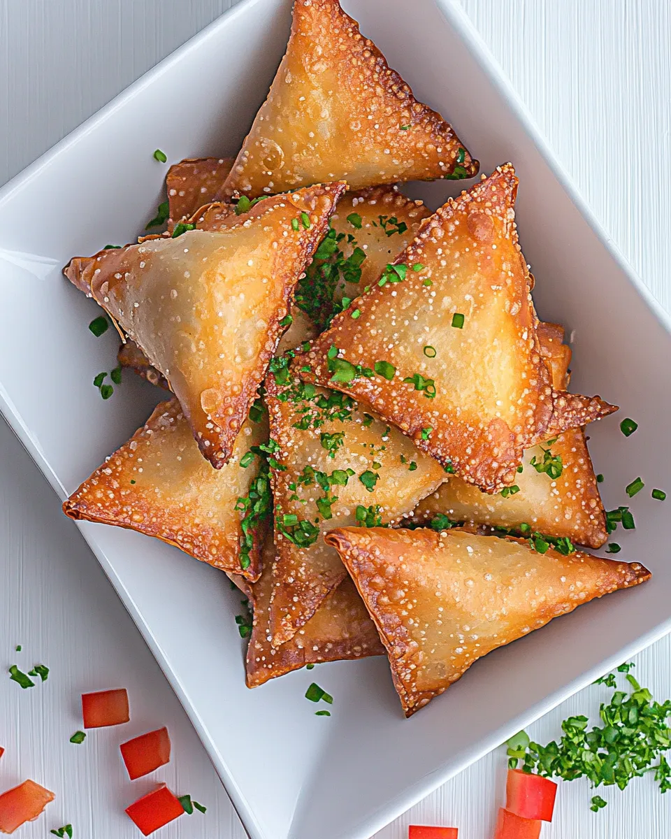 Quick Easy Wonton Jalapeo Poppers Recipe (Crispy Restaurant-Style Appetizer) recipe photo