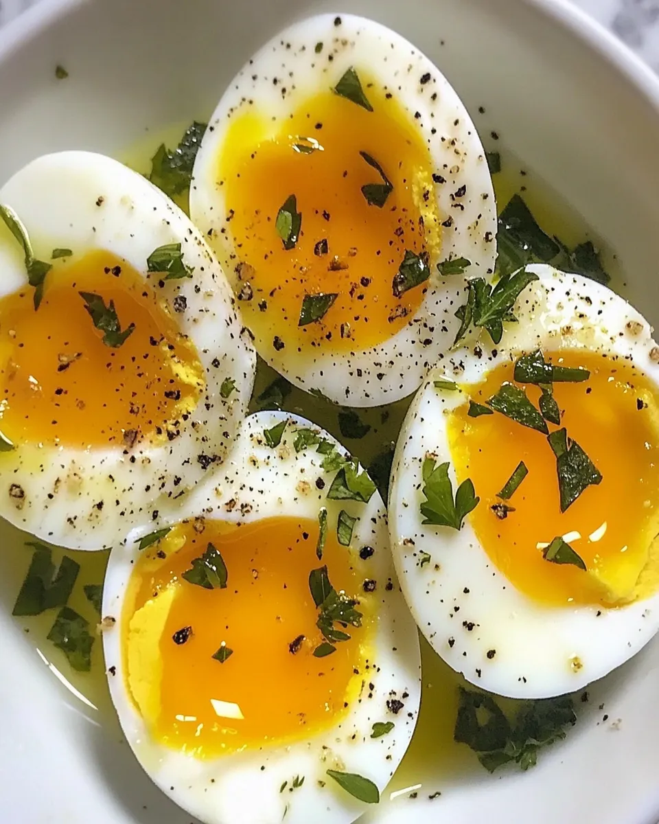 Delicious Easy & Fast Sous Vide Soft Boiled Eggs Recipe shot