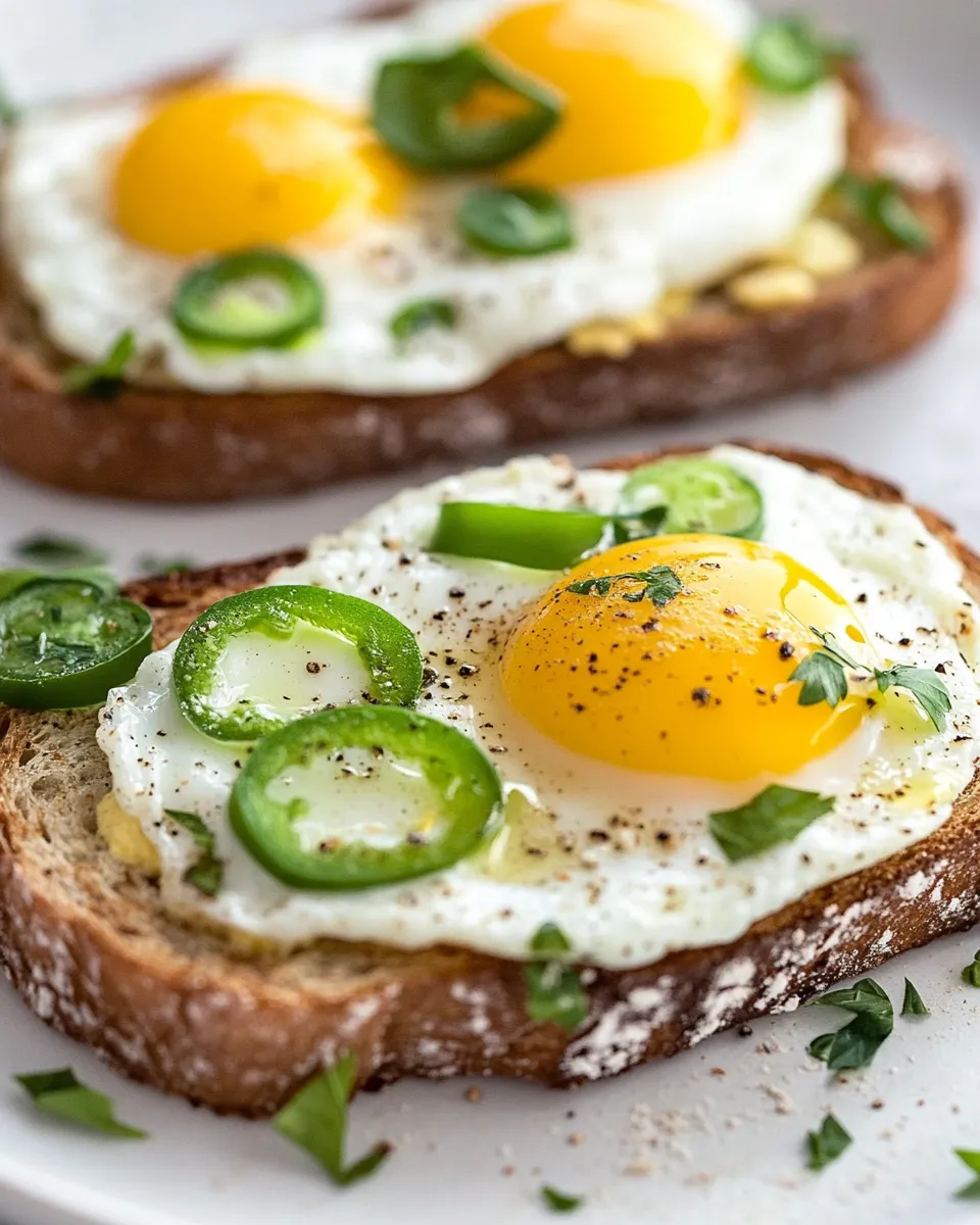 Homemade Egg Clouds on Whole Grain Toast photo