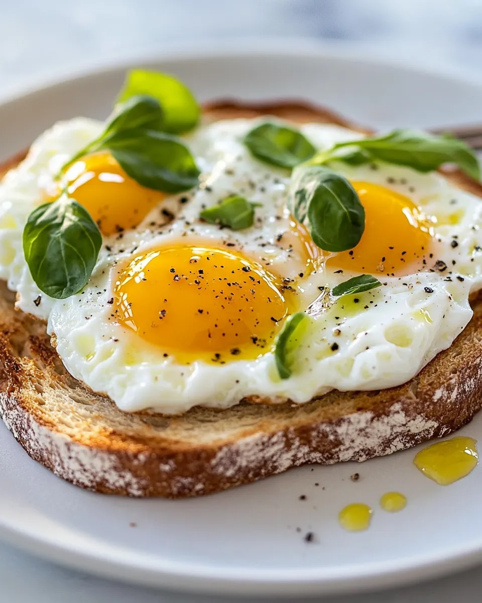 Easy Egg Clouds on Whole Grain Toast recipe photo