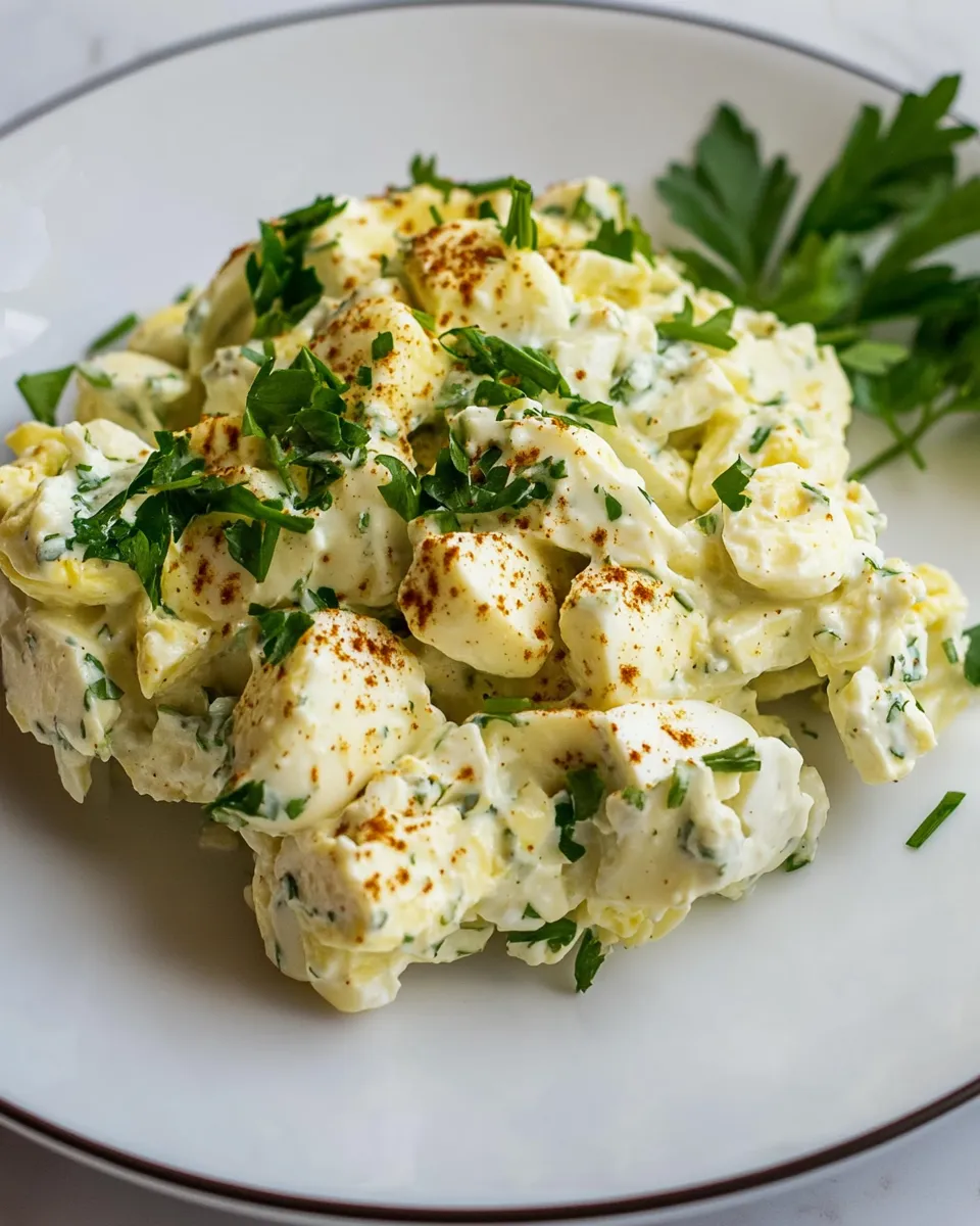 Delicious Egg Salad Without Mayo dish photo