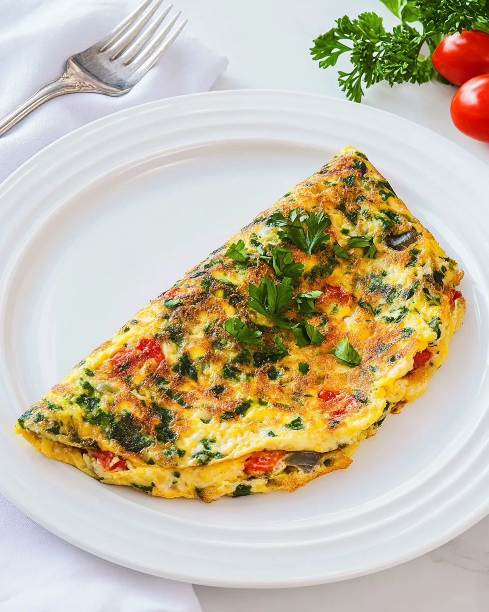 Delicious Egg White Omelet shot