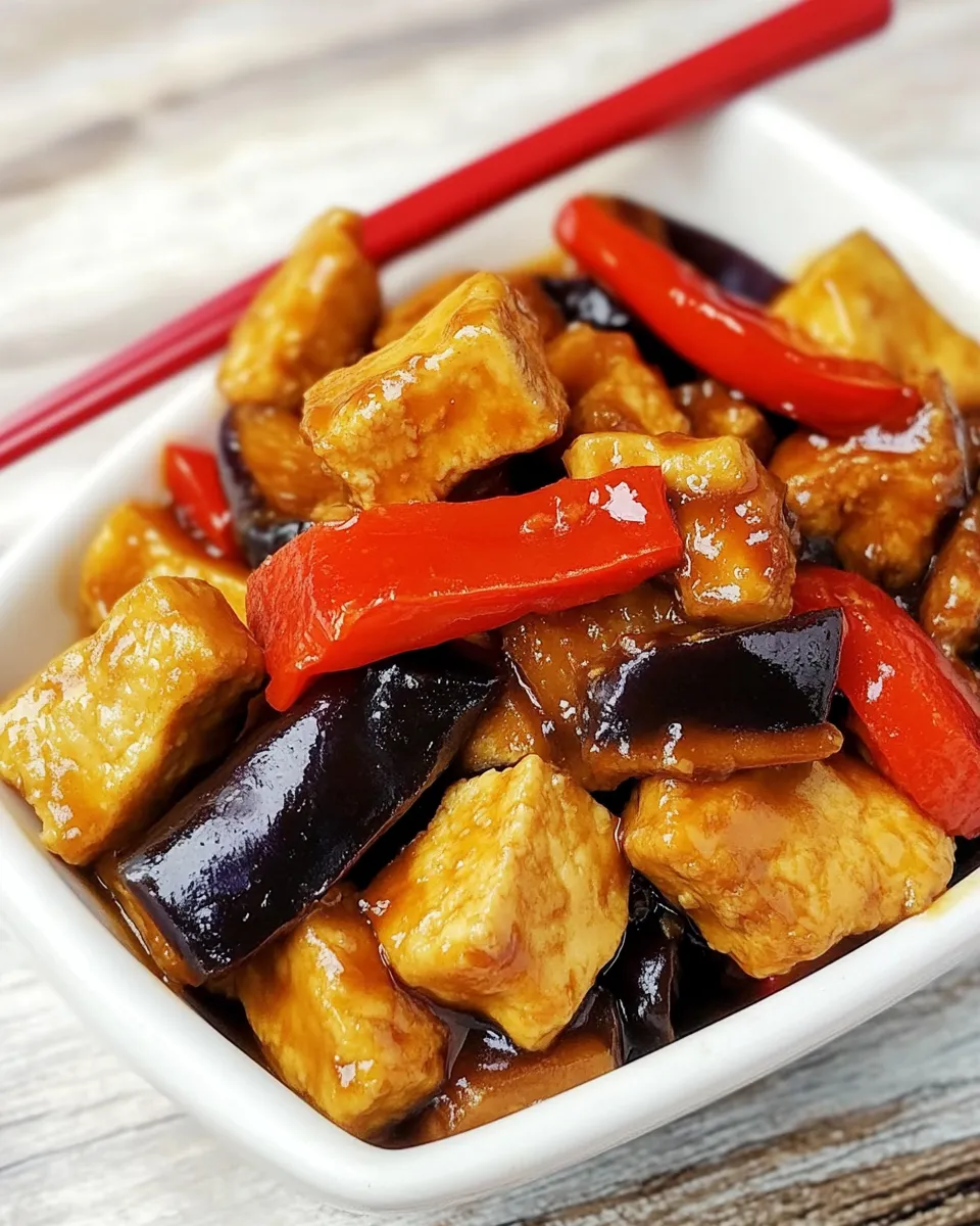 Delicious Eggplant Tofu (Copycat Panda Express) shot