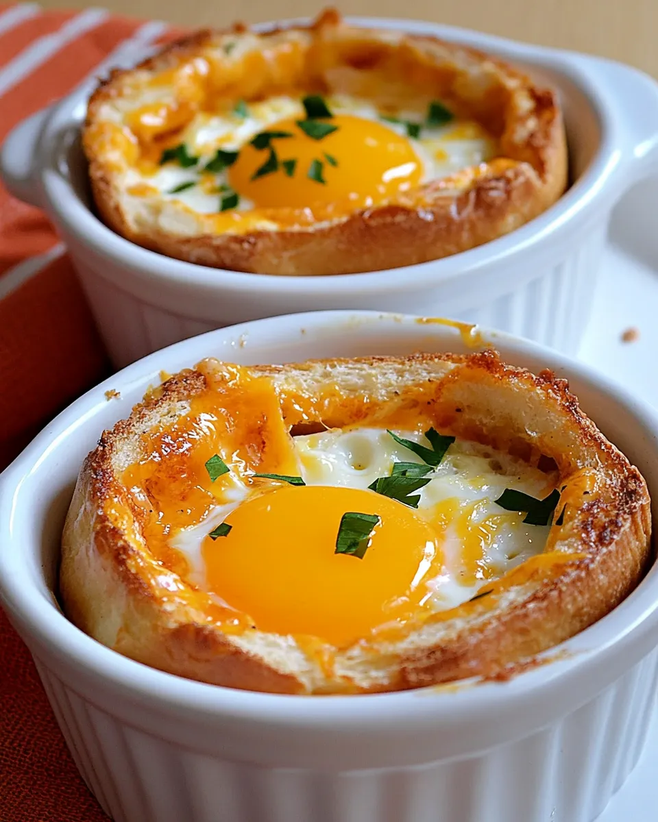 Homemade Eggs in a Hole (with Cheese) photo