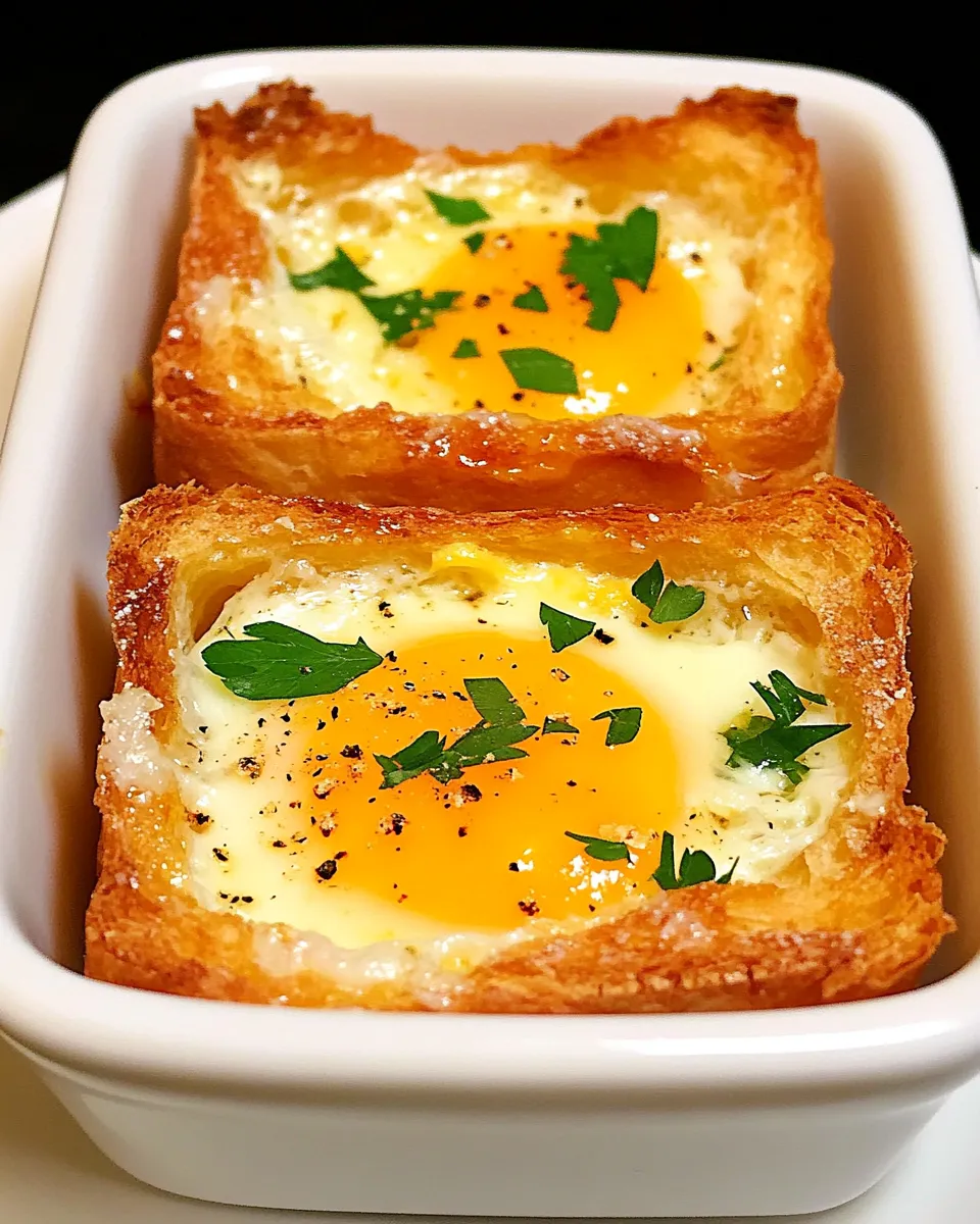 Delicious Eggs in a Hole (with Cheese) shot