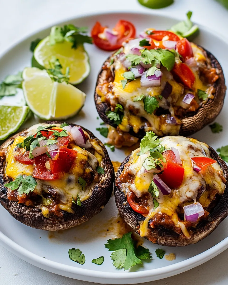 Classic Enchilada Stuffed Mushrooms image