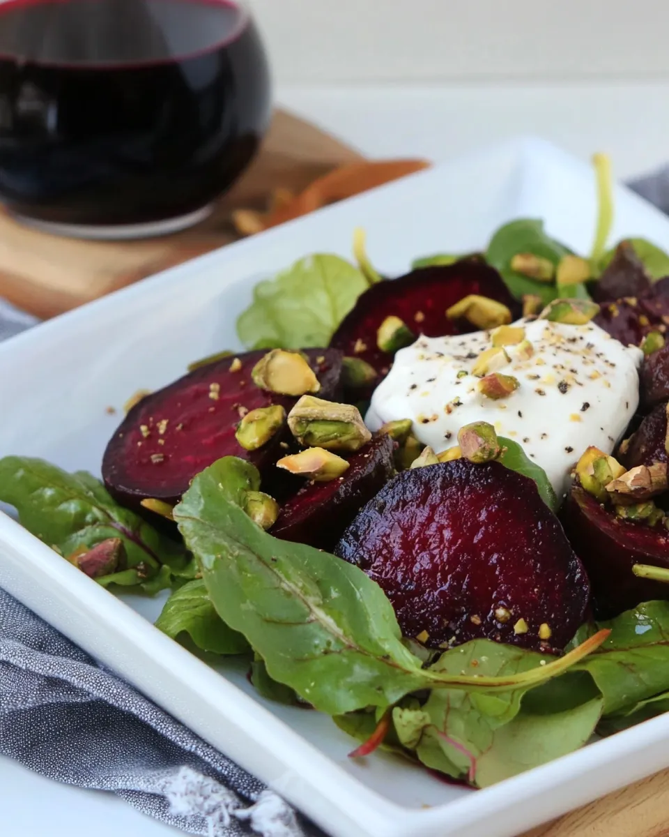Easy Endive Salad with Roasted Beets and Pistachios recipe photo