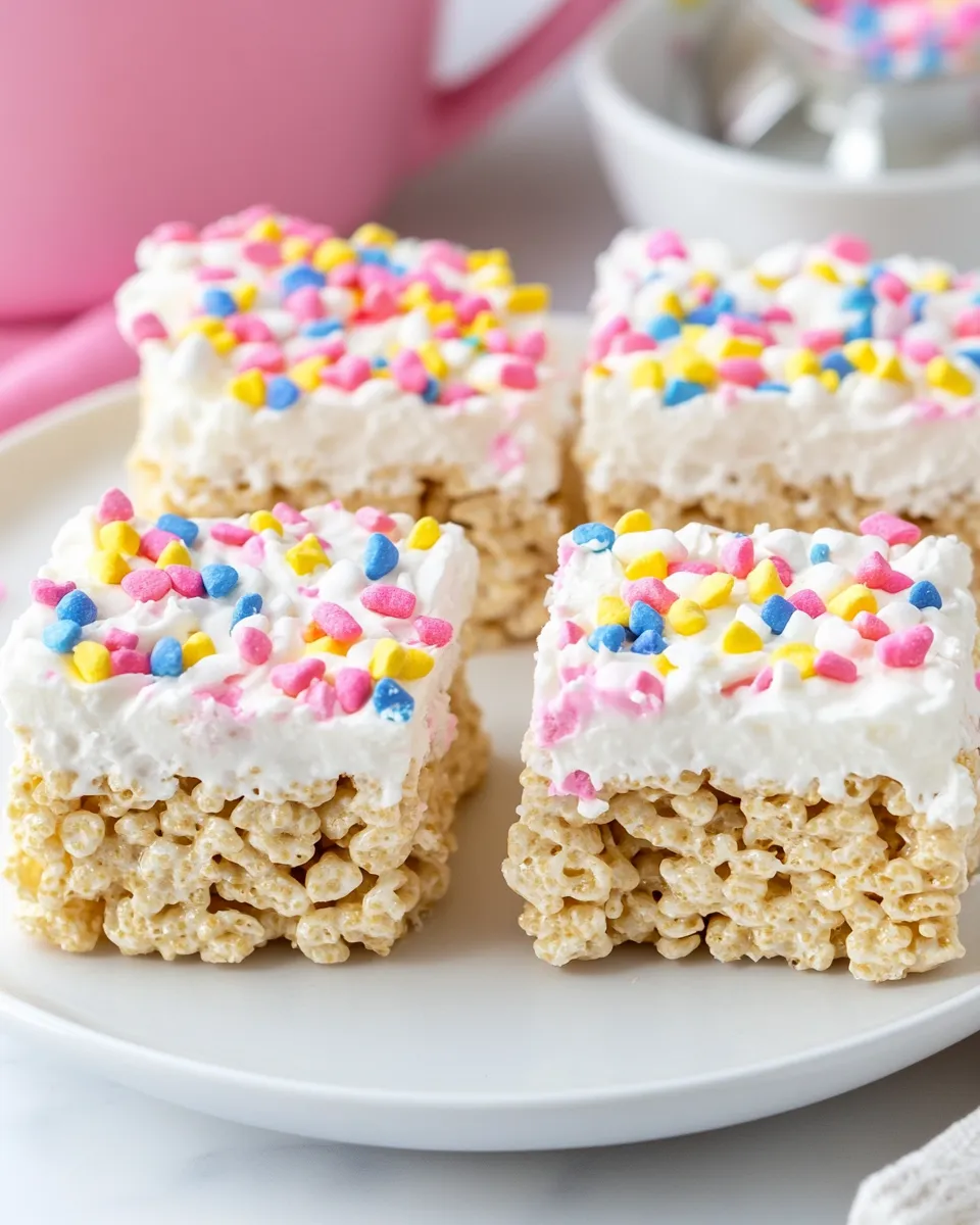 Classic Extra-Marshmallow Rice Krispies Bars with Confetti image