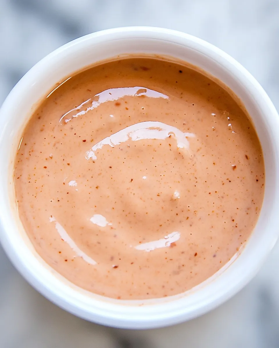 Delicious Famous Fry Sauce food shot