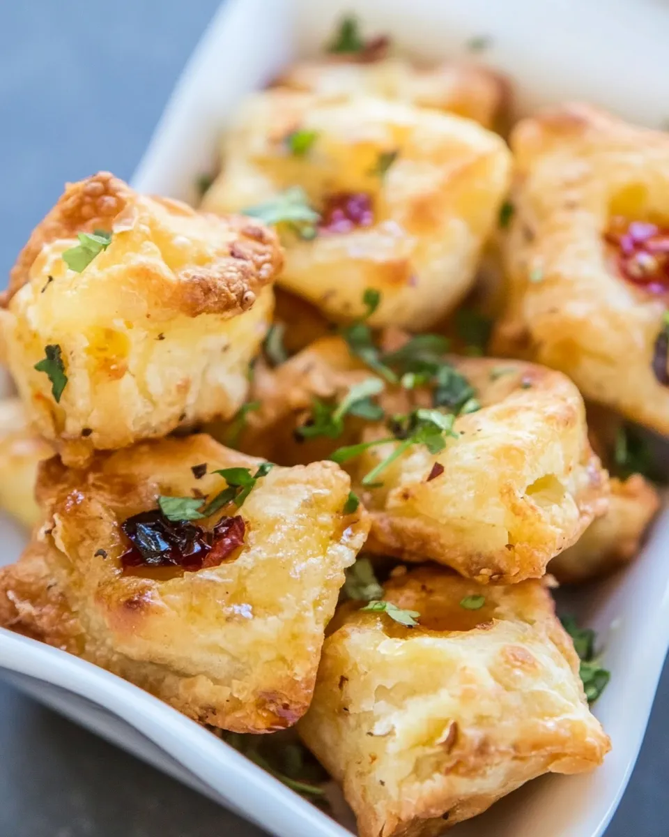Savory Feta and Honey Bites with Green Chilli dish photo