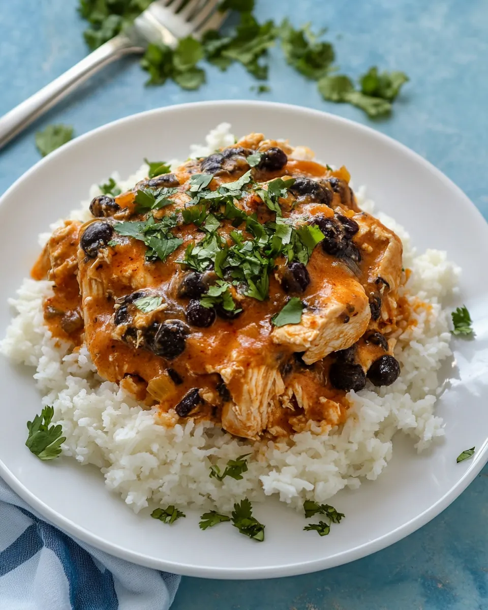Savory Fiesta Chicken (Crockpot) shot