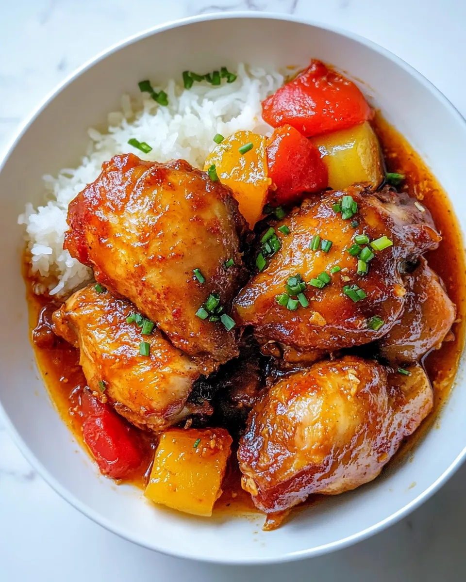 Homemade Filipino Chicken Asado photo
