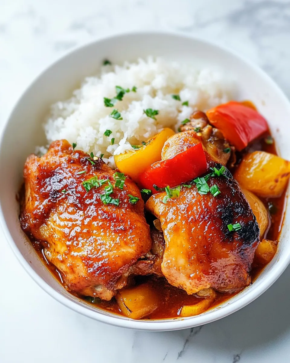 Easy Filipino Chicken Asado recipe photo