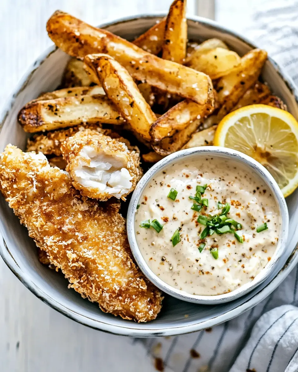 Delicious Fish and Chips shot