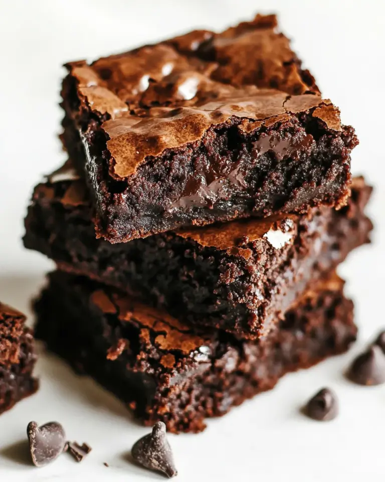 Homemade Flourless Chocolate Brownies photo