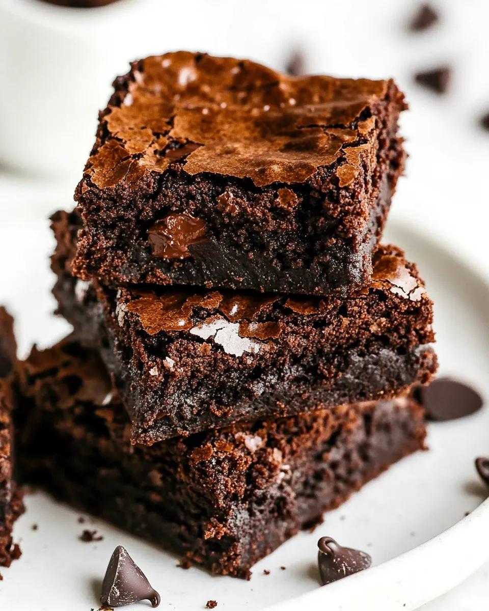 Easy Flourless Chocolate Brownies recipe photo